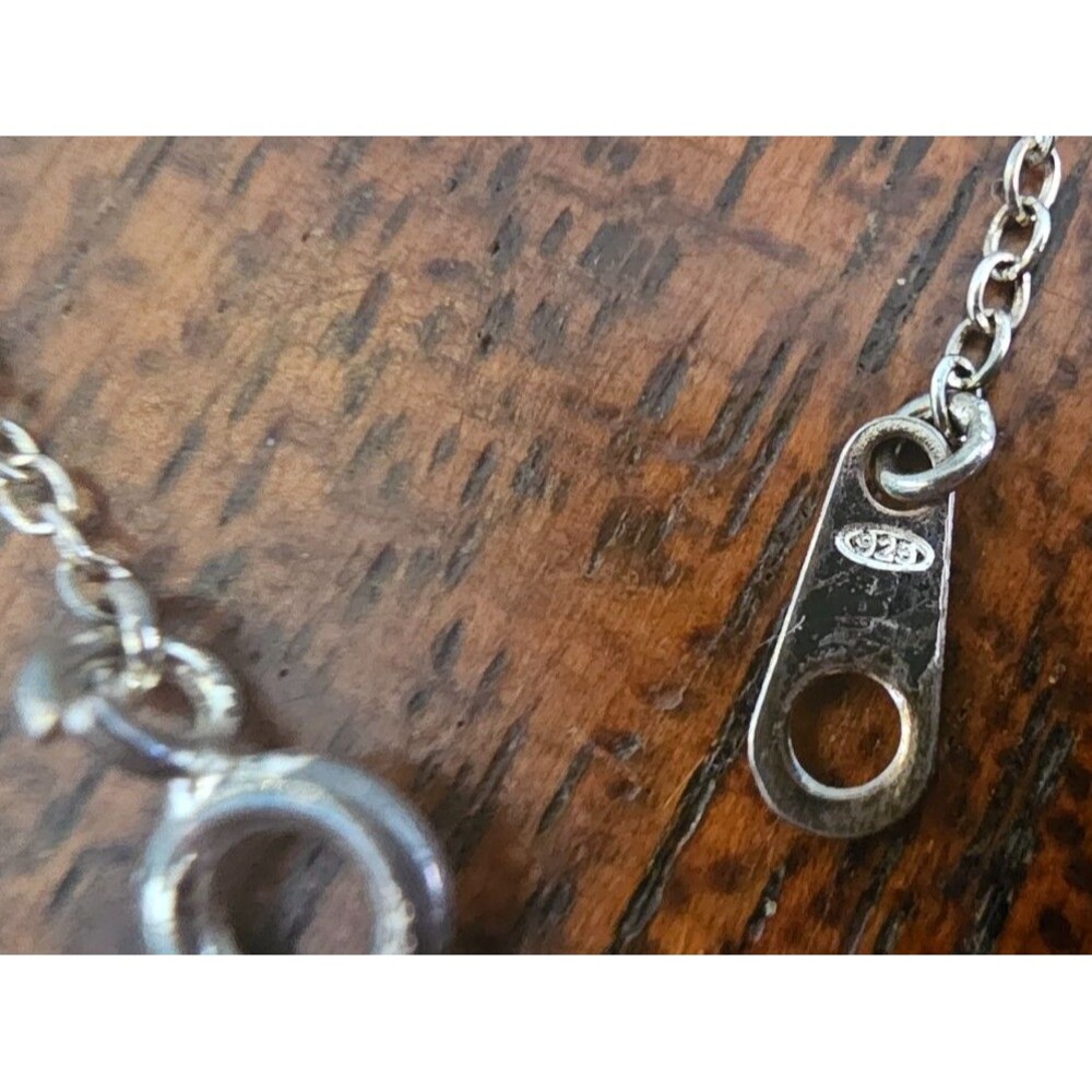 925 Silver Three Birds Pendant Necklace 16" - Picture 7 of 7